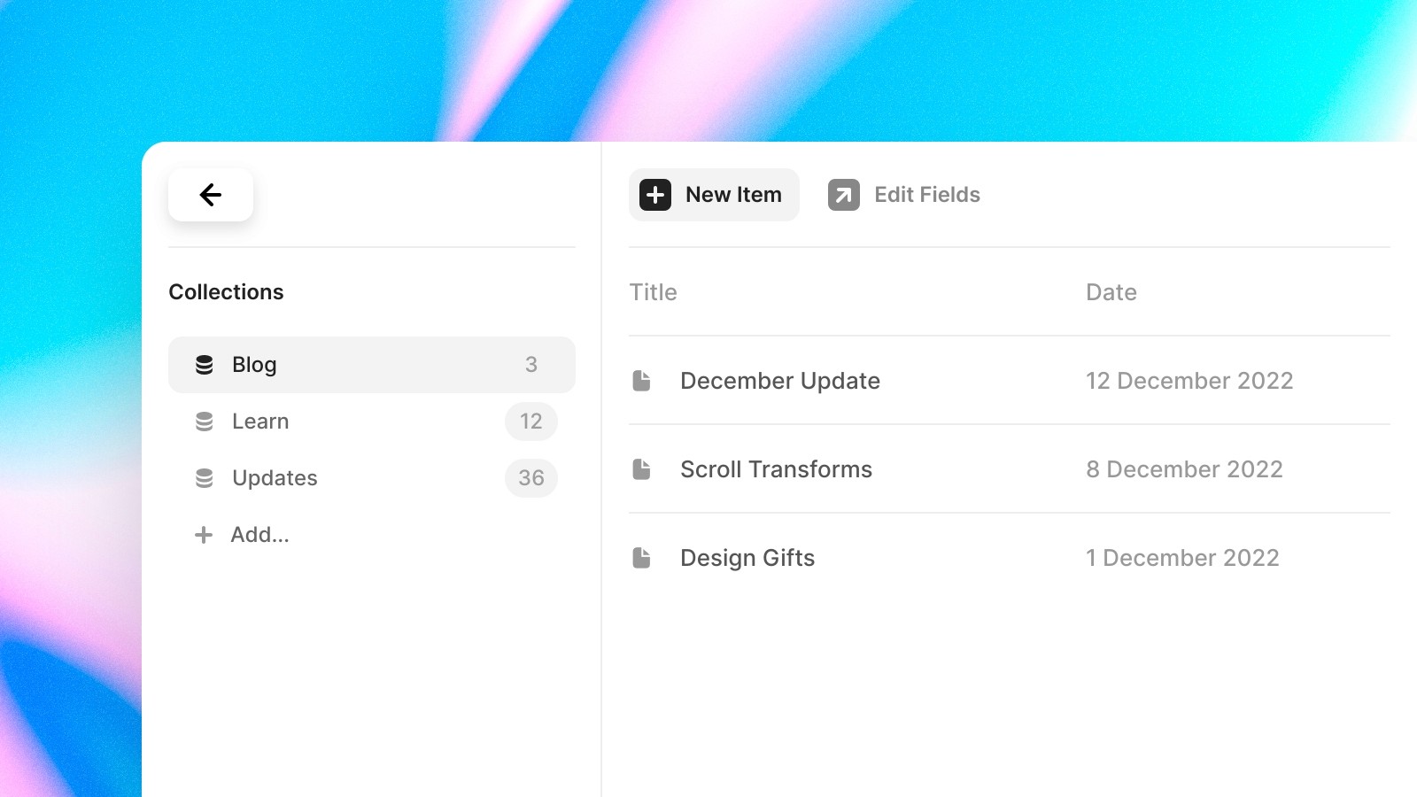 Framer CMS