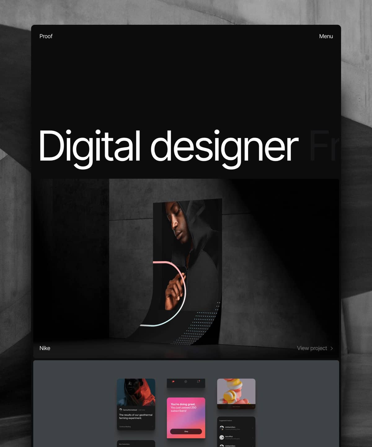 Portfolio template thumbnail