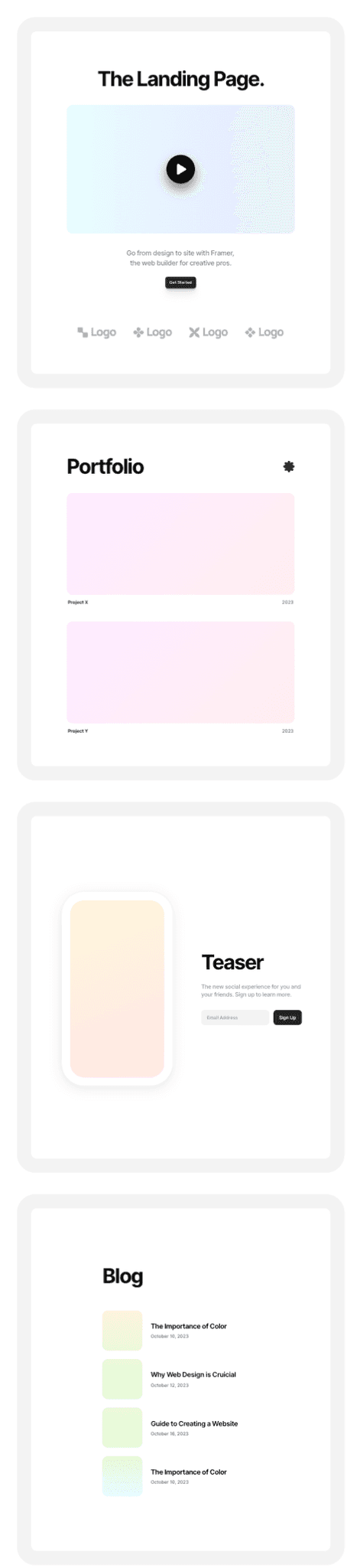 Website templates